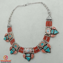 Load image into Gallery viewer, Vintage Nepalese Tribal Choker Necklace
