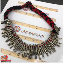 Load image into Gallery viewer, Red Handmade Metal Antique Spikes Choker Necklace
