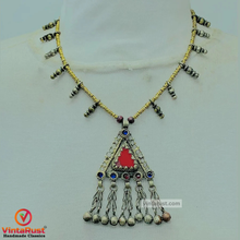 Load image into Gallery viewer, Vintage Triangular Amulet Style Pendant Necklace
