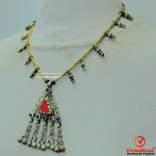 Load image into Gallery viewer, Vintage Triangular Amulet Style Pendant Necklace
