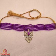 Load image into Gallery viewer, Tribal Beaded Necklace With Dangling Motif
