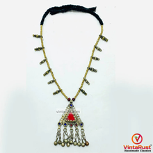 Load image into Gallery viewer, Vintage Triangular Amulet Style Pendant Necklace
