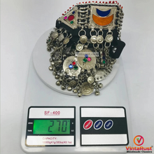 Load image into Gallery viewer, Handcrafted Tribal Choker Multicolor Glass Stones
