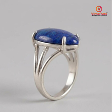 Load image into Gallery viewer, Natural Lapis Lazuli Stone Ring: Unisex Gemstone Ring
