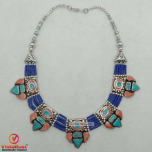 Load image into Gallery viewer, Vintage Nepalese Tribal Choker Necklace

