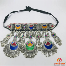 Load image into Gallery viewer, Handcrafted Tribal Choker Multicolor Glass Stones
