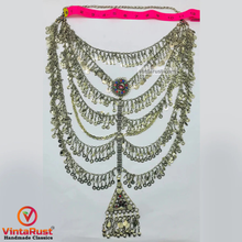 Load image into Gallery viewer, Handmade Silver Khuchi Multilayers Bib Necklace
