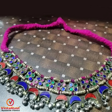 Load image into Gallery viewer, Turkmen Multicolor Stones Choker Necklace
