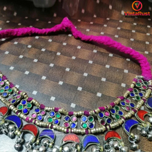 Load image into Gallery viewer, Turkmen Multicolor Stones Choker Necklace
