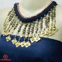 Load image into Gallery viewer, Handmade Tribal Dangling Tassels Choker
