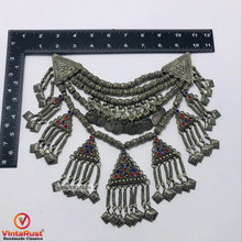Load image into Gallery viewer, MultiLayers Beaded Dangling Pendants and Coins Choker
