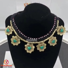 Load image into Gallery viewer, Tribal Light Weight Collar Choker Floral Necklace
