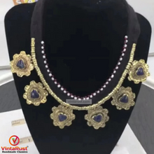 Load image into Gallery viewer, Tribal Light Weight Collar Choker Floral Necklace
