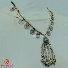 Load image into Gallery viewer, Handmade Vintage Coins With Brass Beads Necklace
