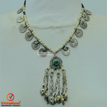Load image into Gallery viewer, Handmade Vintage Coins With Brass Beads Necklace
