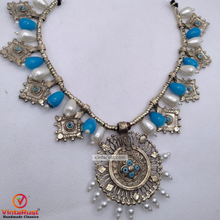 Load image into Gallery viewer, Vintage Hasli Ethnic Choker Necklace With Pearls

