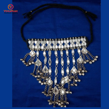 Load image into Gallery viewer, Ethnic Tribal Mirror Choker Necklace

