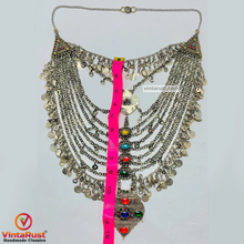 Load image into Gallery viewer, Vintage Long Multi Strands Bib Necklace
