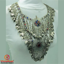 Load image into Gallery viewer, Vintage Tribal Oversized Bib Necklace
