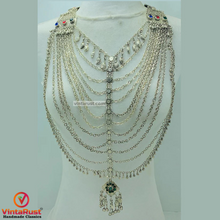 Load image into Gallery viewer, Multi-Strand Oversized Handmade Kuchi Necklace
