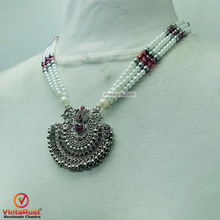 Load image into Gallery viewer, Handmade Layered Beaded Chain Necklace
