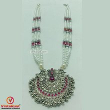 Load image into Gallery viewer, Handmade Layered Beaded Chain Necklace
