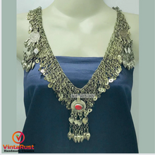 Load image into Gallery viewer, Long Pendant Rustic Necklace With Tassels
