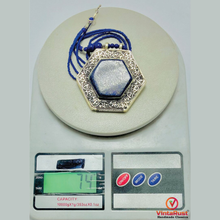 Load image into Gallery viewer, Lapis Lazuli Hexagon Pendant Necklace
