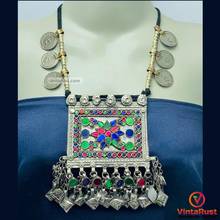 Load image into Gallery viewer, Bohemian Necklace With Coins and Multicolor Pendant
