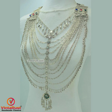 Load image into Gallery viewer, Multi-Strand Oversized Handmade Kuchi Necklace
