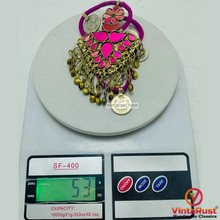 Load image into Gallery viewer, Purple Vintage Coins Pendant Necklace
