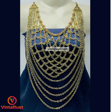 Load image into Gallery viewer, Antique Tribal Handmade Massive Bib Necklace
