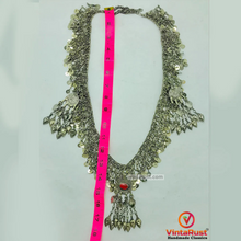 Load image into Gallery viewer, Long Pendant Rustic Necklace With Tassels
