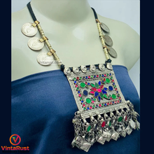 Load image into Gallery viewer, Bohemian Necklace With Coins and Multicolor Pendant
