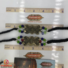 Load image into Gallery viewer, Tribal Motif Choker Necklace With Pearls Beaded Chain
