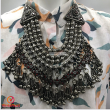 Load image into Gallery viewer, Vintage Beaded Layered Red Glass Stones Choker
