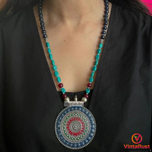 Load image into Gallery viewer, Tribal Pendant Necklace With Stones

