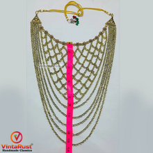 Load image into Gallery viewer, Antique Tribal Handmade Massive Bib Necklace
