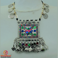 Load image into Gallery viewer, Bohemian Necklace With Coins and Multicolor Pendant
