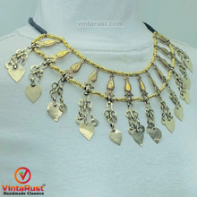 Load image into Gallery viewer, Handmade Necklace With Dangling Silver Tassels
