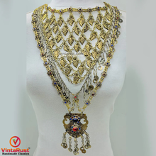 Load image into Gallery viewer, Silver Kuchi Multi Strands Bib Necklace
