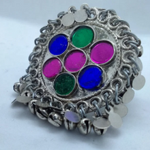 Load image into Gallery viewer, Silver Kuchi Handmade Ring, Ethnic Ring

