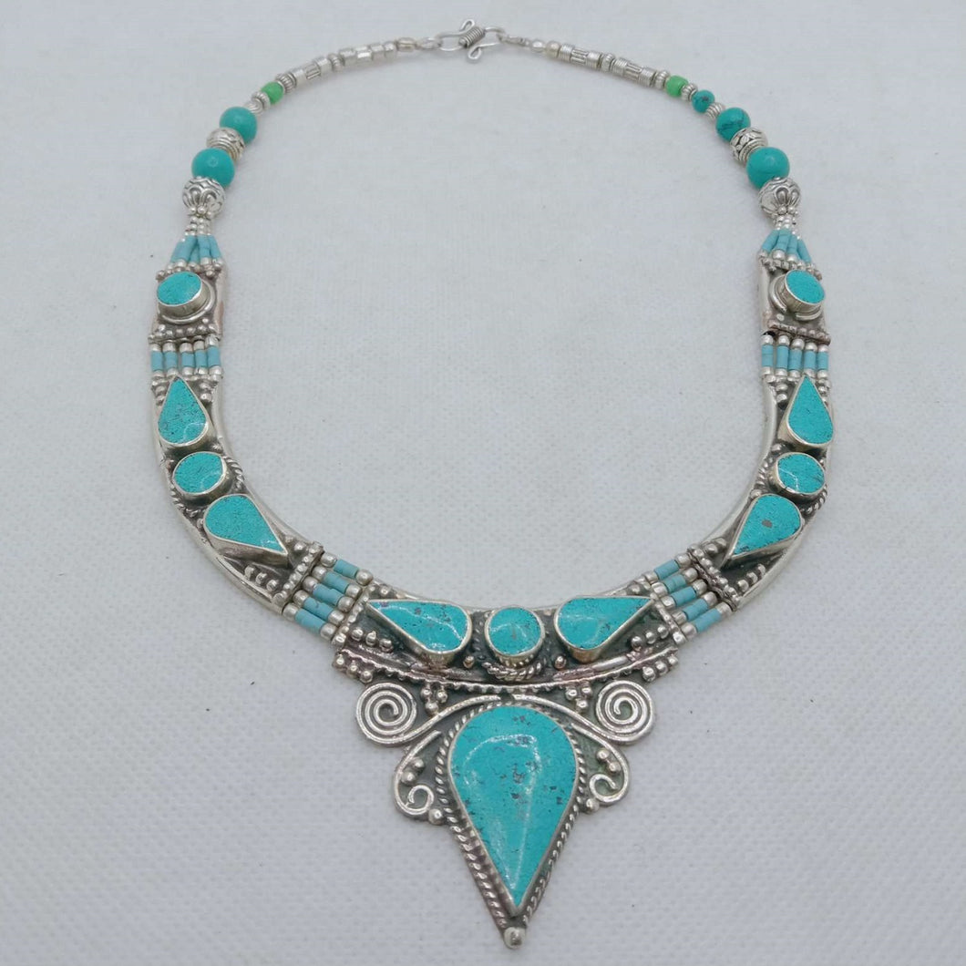 Statement Turquoise Choker Necklace