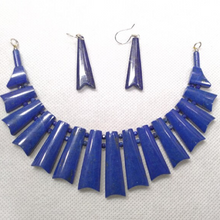 Load image into Gallery viewer, Lapis Lazuli Vintage Choker Necklace Jewelry set

