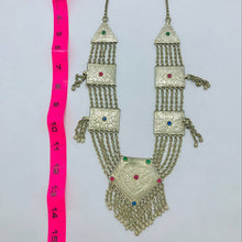 Load image into Gallery viewer, Silver Kuchi Massive Bohemian Pendant Necklace
