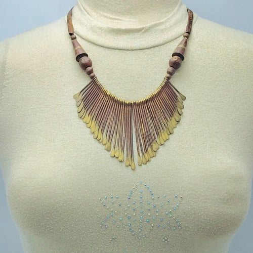 Egyptian Antique Necklace, Statement Choker Collar Choker Necklace