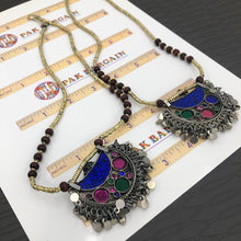 Load image into Gallery viewer, Afghan Tribal Beaded Chain Pendant Necklace
