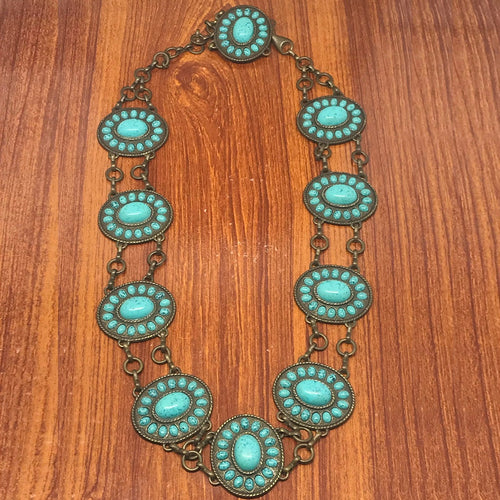 Turquoise Handmade Vintage Tribal Belt