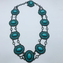 Load image into Gallery viewer, Turquoise Handmade Vintage Tribal Belt
