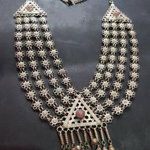 Load image into Gallery viewer, Afghan Multilayer Bib Necklace
